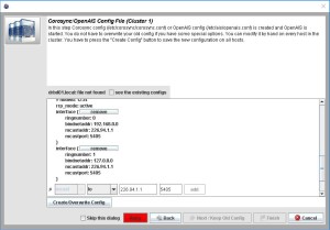 LCMC Corosync Config finish